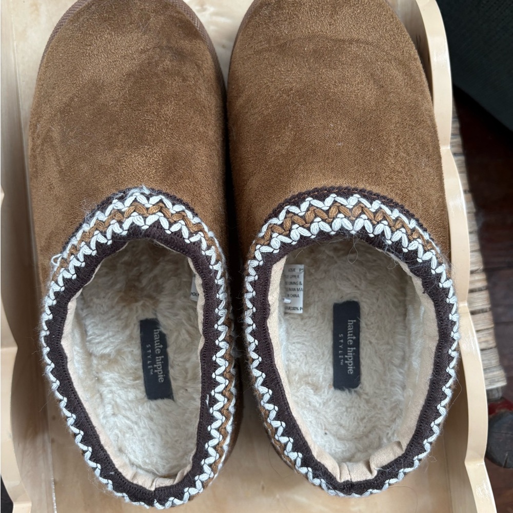 Haute Hippie Brown Kids Slippers